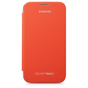 orange galaxy note 2 flip cover